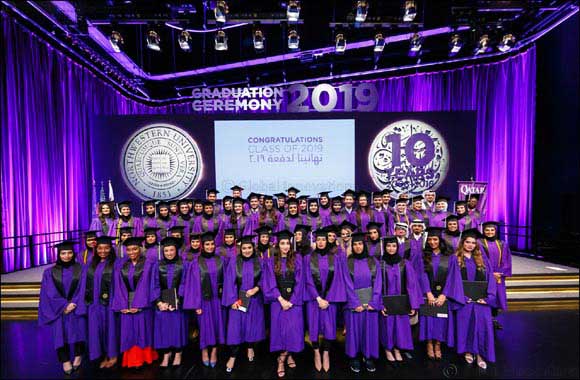 One of NU-Q's first graduates speaks at this year's graduation
