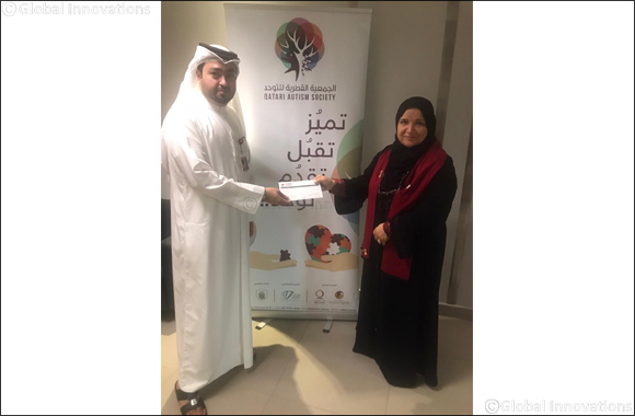 al khaliji donates to Qatar Autism Society
