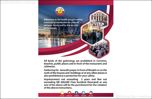 Awareness Poster From Ministry of Interior on Risks of Gathering During the Corona Virus Disease COVID – 19 Season