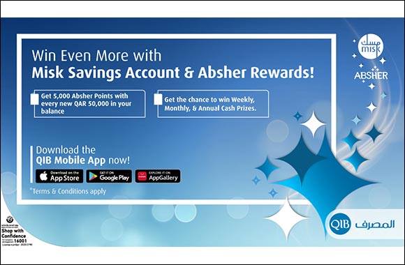 QIB Rewards New and Existing Misk Account Holders with Bonus Absher Rewards Points