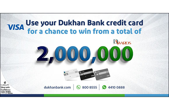 Dukhan Bank Announces the Grand Prize Winner of 1,000,000 DAwards of Credit Card Spend Campaign