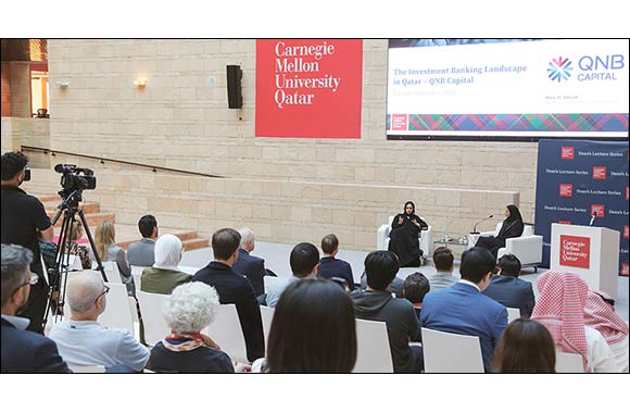 QNB Capital CEO discusses importance of investment banking in Qatar's National Vision at CMU-Q