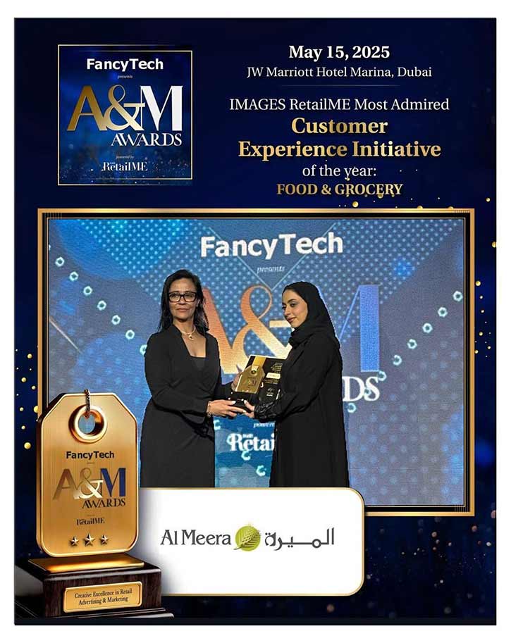 Al Meera Wins ‘Most Admired Customer Experience Initiative of the Year' at IMAGES RetailME A&M Awards 2025